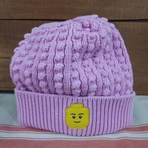 Pink Knit LEGO Beanie